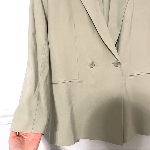 H&M • oversized sage green blazer sz S - Picture 7 of 8